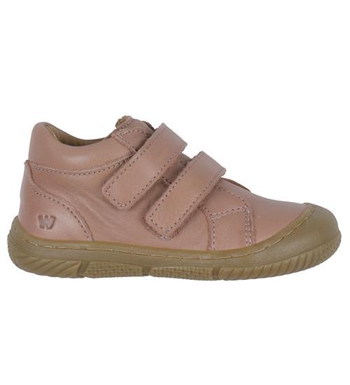 Se Wheat Begyndersko - Ivalo Dobbelt Velcro Prewalker - Old Rose ved KidsWorld