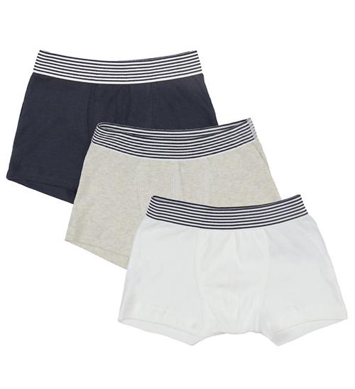 Petit Bateau Petit Bateau Boxershorts - 3-pak - Sort/Hvid/Beige