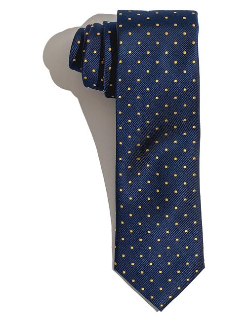 AN IVY Navy Yellow Dots Silk AN IVY Navy