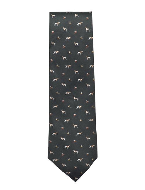 100 Mulberry Silk Printed Tie Mango Khaki