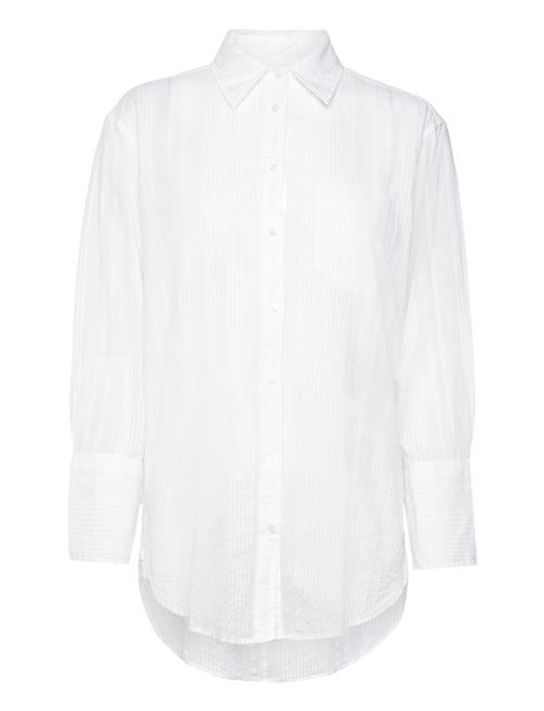 GANT Rel Seersucker Stripe Shirt GANT White