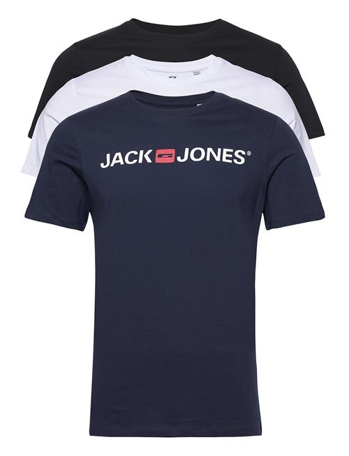 Se Jack & Jones Jjecorp Logo Tee Ss Crew Neck 3Pkmp Noos Jack & J S White ved Booztlet