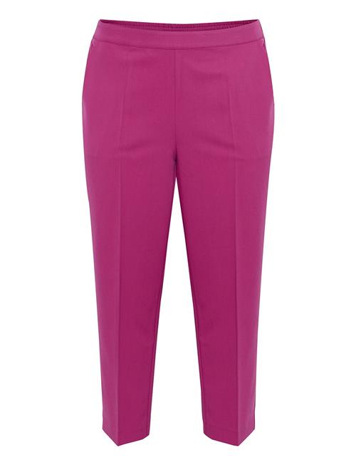 Kaffe Curve Kcsakira Cropped Pants Kaffe Curve Pink