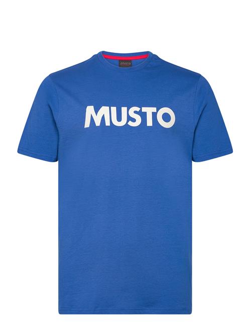 M Musto Logo Ss Tee Musto Blue