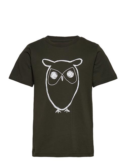 Big Owl T-Shirt - Gots/Vegan Knowledge Cotton Apparel Black