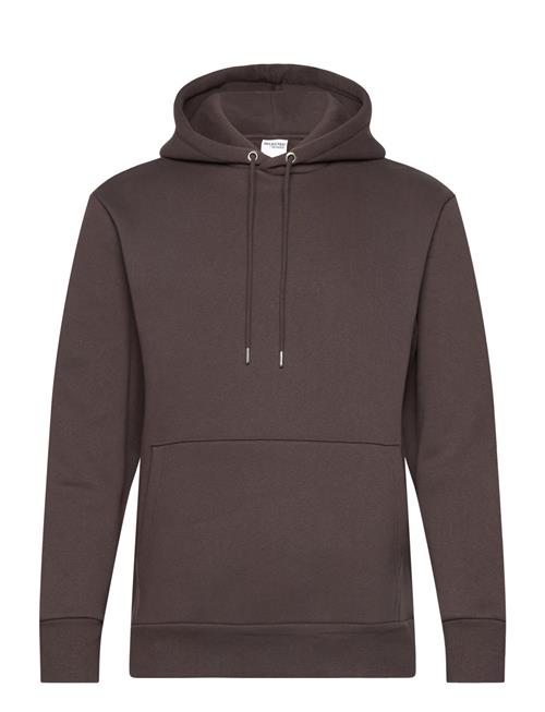 Slhreg-Dan Sweat Hood O Selected Brown