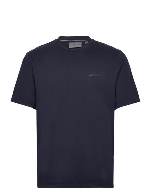 Se Superdry Overdyed Logo Loose Tee Superdry Navy ved Booztlet