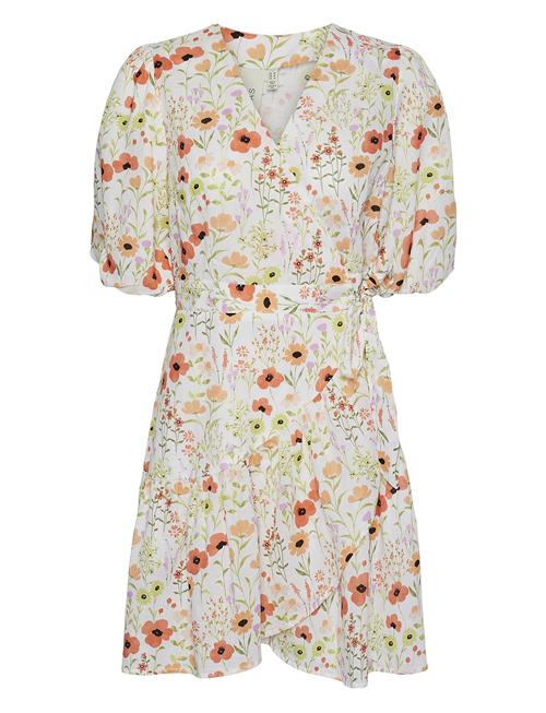 YAS Yasfield 2/4 Wrap Dress YAS Cream