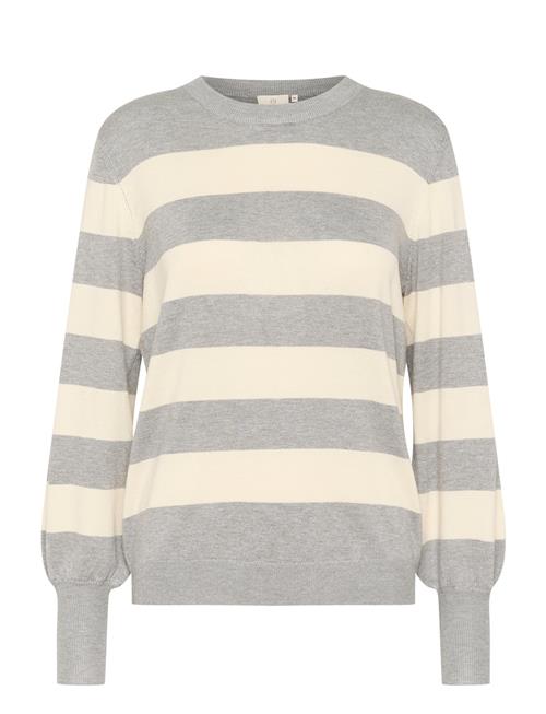 Kalizza Striped Pullover Kaffe Grey