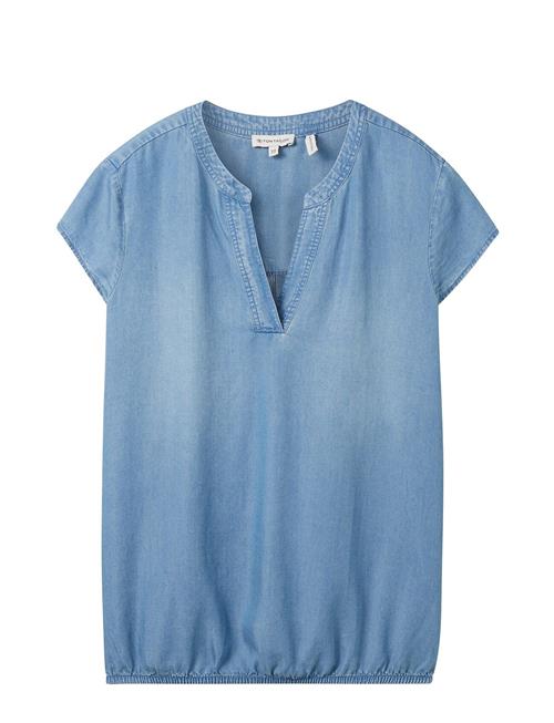 Tom Tailor Shortsleeve Blouse Denim Look Tom Tailor Blue