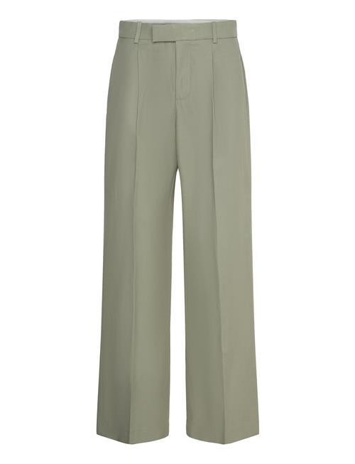 Se Mango Pleated Suit Trousers Mango Green ved Booztlet