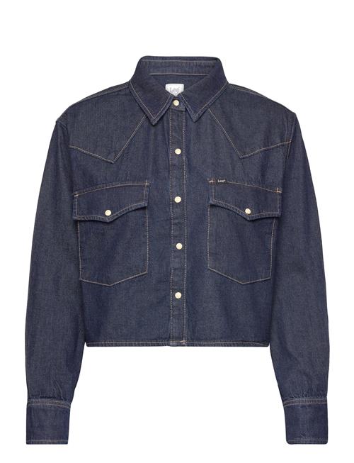 Cropped Western Shirt Lee Jeans Navy