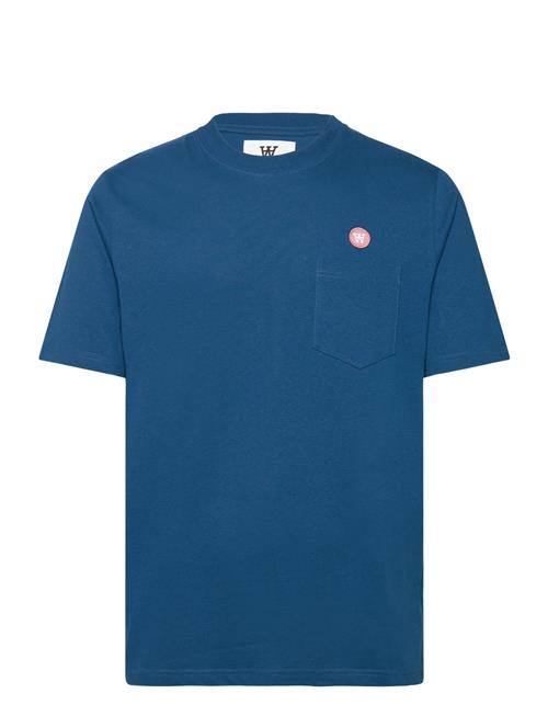 Adi Pocket Resort T-Shirt Gots DOUBLE A BY W.W. Blue