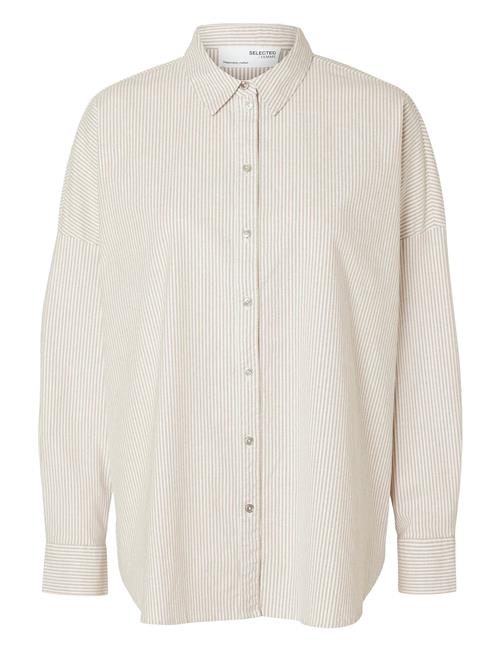 Slfnova Ls Oxford Shirt Noos Selected White