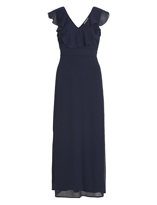 Vila Vifalia V-Neck Long Dress - Noos Vila Navy