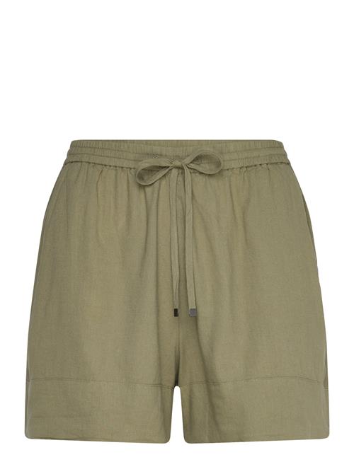 Mango Fluid Shorts With Bow Mango Khaki