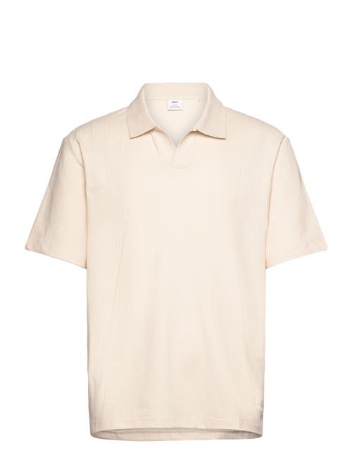 Se Mango Regular-Fit Ribbed Cotton Polo Shirt Mango Cream ved Booztlet