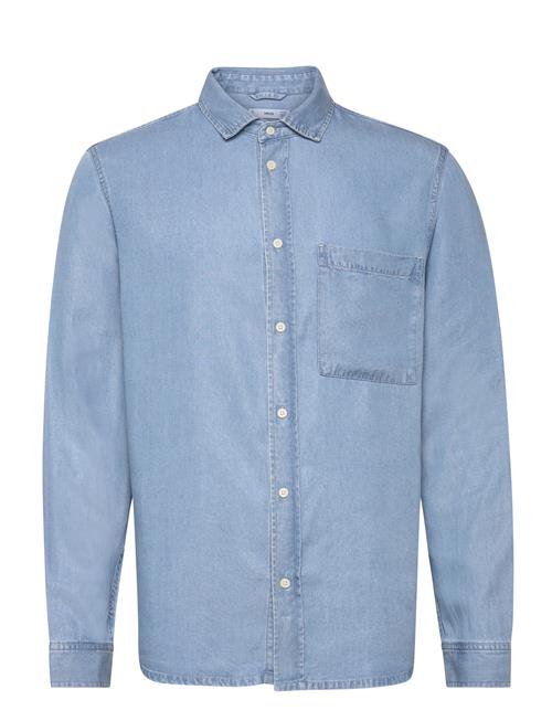 Mango Regular-Fit 100 Tencel Shirt Mango Blue