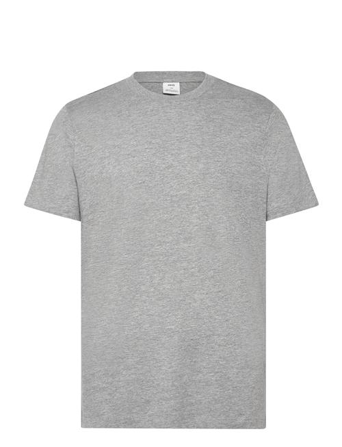 Mango Basic Cotton Stretch T-Shirt Mango Grey