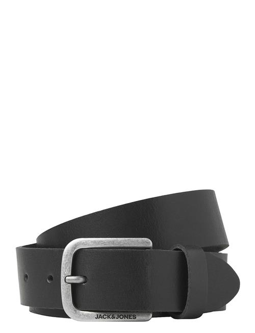 Se Jack & Jones Jacgio Leather Belt Jack & J S Black ved Booztlet