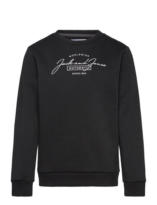 Se Jack & Jones Jjferris Sweat Crew Neck Mni Jack & J S Black ved Booztlet