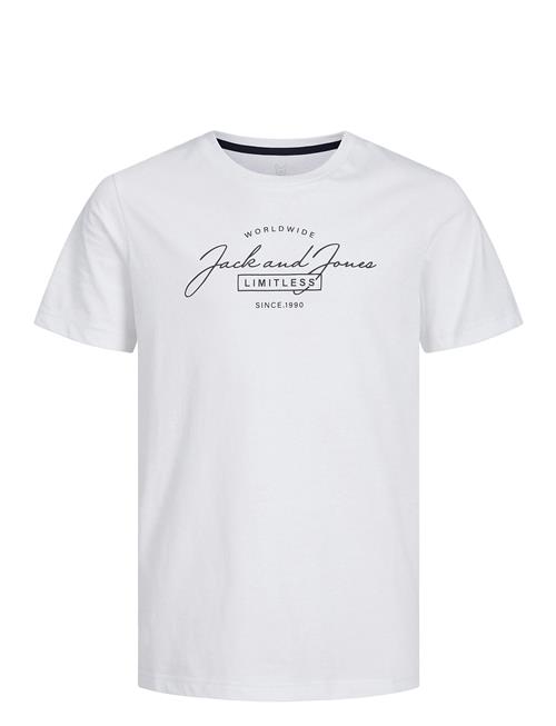 Jack & Jones Jjferris Tee Ss Crew Neck Jnr Jack & J S White