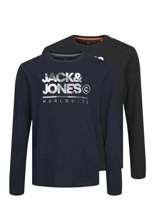 Jack & Jones Jjluke Tee Ls Crew Neck 2Pk Mp Jnr Jack & J S Navy