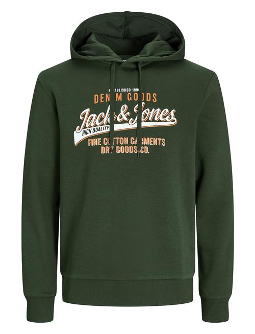 Se Jack & Jones Jjelogo Sweat Hood 2 Col 24/25 Noos Jack & J S Green ved Booztlet