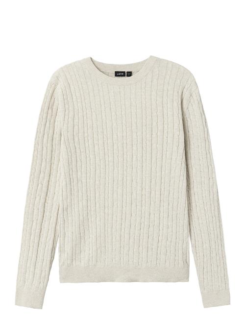 Se LMTD Nlmhabel Ls O-Neck Knit LMTD Cream ved Booztlet