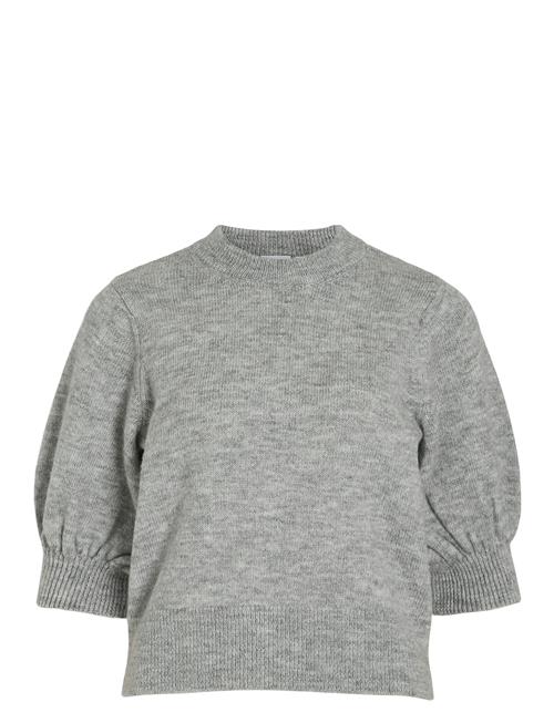 Vila Vibiola 3/4 Sleeve Knit Top #6 Vila Grey