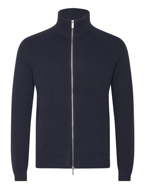 Selected Homme Slhdane Ls Knit Structure Full Zip Noos Selected Homme Navy