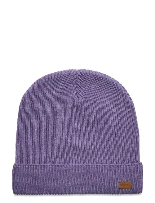 Basic Ribbed Beanie Melton Purple