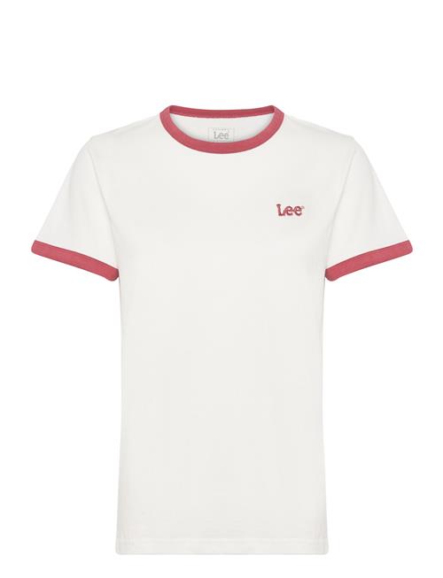 Se Lee Jeans Ringer Tee Lee Jeans White ved Booztlet