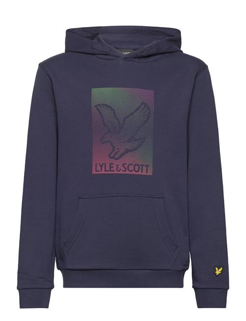 Lyle & Scott Dotted Eagle Graphic Hoodie Lyle & Scott Navy