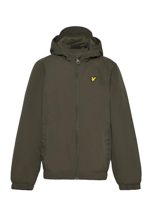 Se Lyle & Scott Zip Through Hooded Jacket Lyle & Scott Khaki ved Booztlet