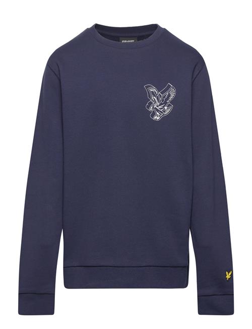 Se Lyle & Scott 3D Eagle Graphic Sweatshirt Lyle & Scott Navy ved Booztlet