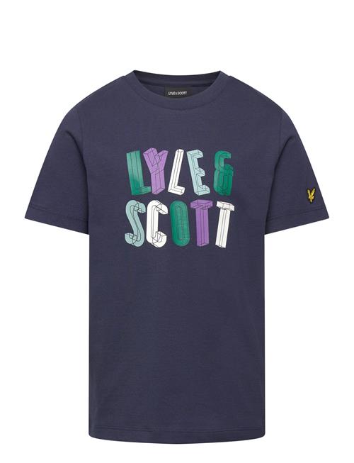 Lyle & Scott Polygon Graphic T-Shirt Lyle & Scott Navy