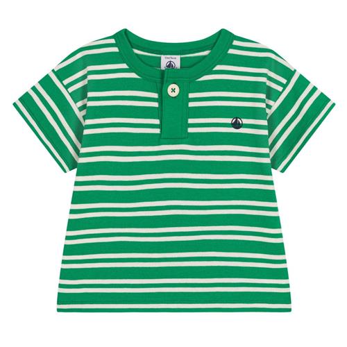 Se Petit Bateau Stribet Baby T-shirt Grøn | Grønn | 24 months ved Babyshop