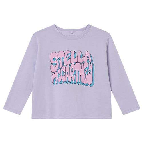 Stella McCartney Kids Logo Langærmet T-shirt Syrenfarvet | Lilla | 6 years