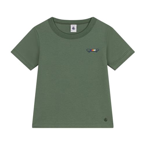 Se Petit Bateau T-shirt Med Tryk Grøn | Grønn | 6 years ved Babyshop