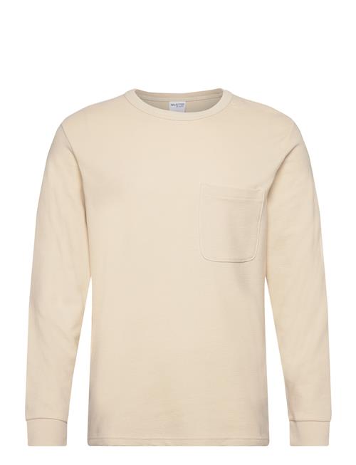 Se Selected Homme Slhcolin Ls O-Neck Tee W Selected Homme Cream ved Booztlet