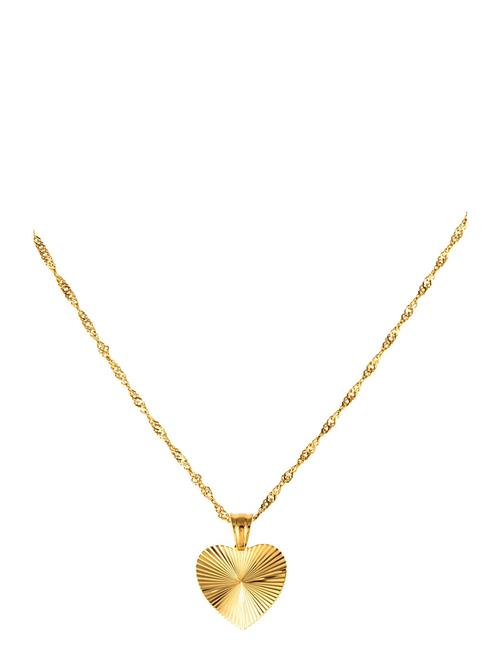 By Jolima Sunshine Heart Necklace By Jolima Gold