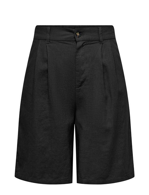 ONLY Onlcaro Hw Wide Linen Bl Shorts Cc Tlr ONLY Black