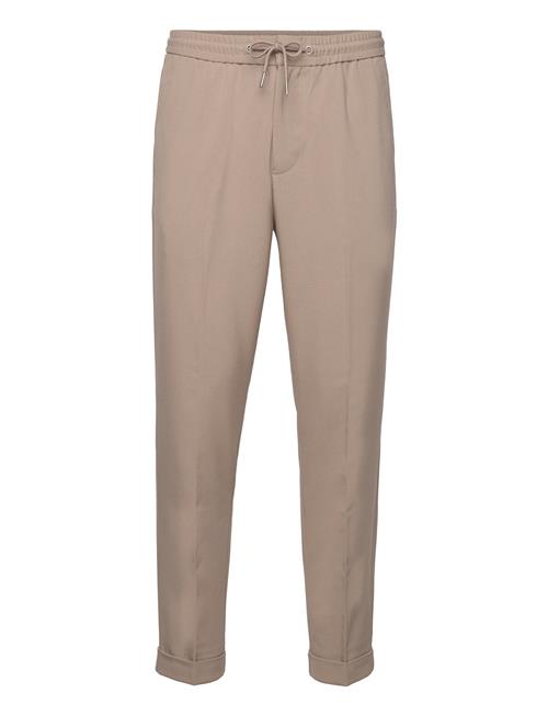 Se Lindbergh Elasticated Waist Formal Pants Lindbergh Beige ved Booztlet