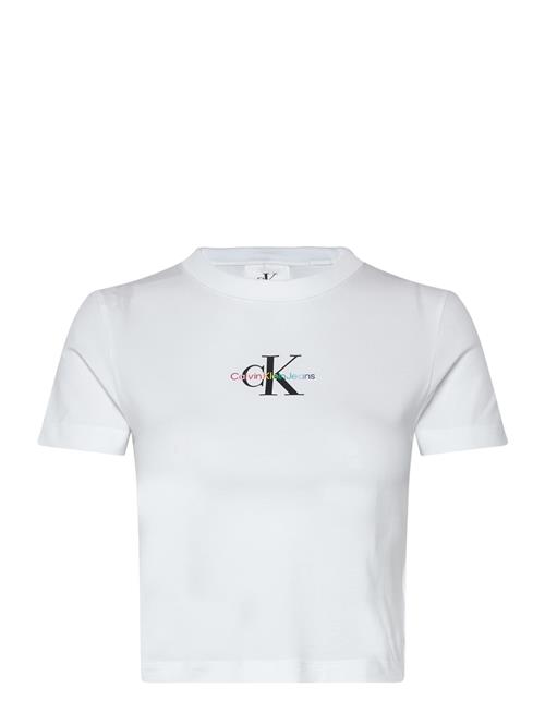 Calvin Klein Jeans Monologo Graphic Baby Tee Calvin Klein Jeans White