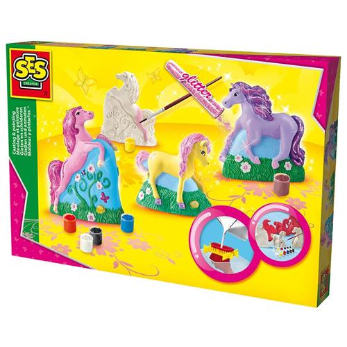 Se SES Creative Casting & Painting - Horses Håndværkssæt |  | 6-10 ved Babyshop