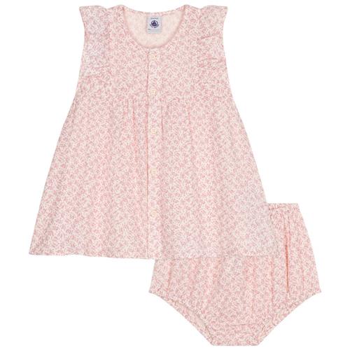 Se Petit Bateau Blomstret Kjole Lyserød | Lyserød | 12 months ved Babyshop