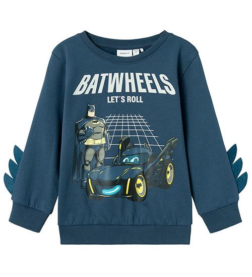 Se Name It Sweatshirt - Noos - NmmJuice Batwheels - Dark Denim ved KidsWorld