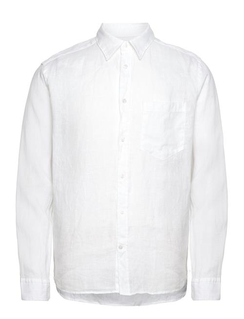 J. Lindeberg Reg Ls Clean Linen Shirt J. Lindeberg White