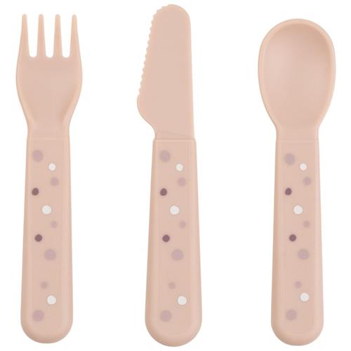 Done by Deer Foodie Happy Dots Bestiksæt Pulver Pink | Beige | 1-4